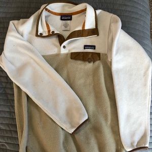Patagonia Tan/White Pullover